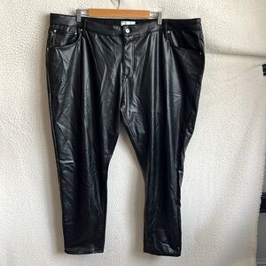 ASOS Faux Leather‎ Pants Women’s Size 22 Black